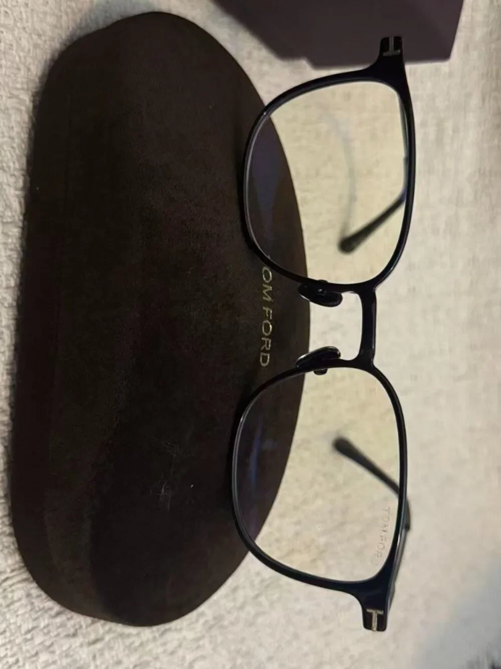 Tom Ford TF5923-K-B Black Square Blue Light Eyeglasses